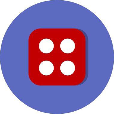 Vektör zar dört kutsal kişilerin resmi