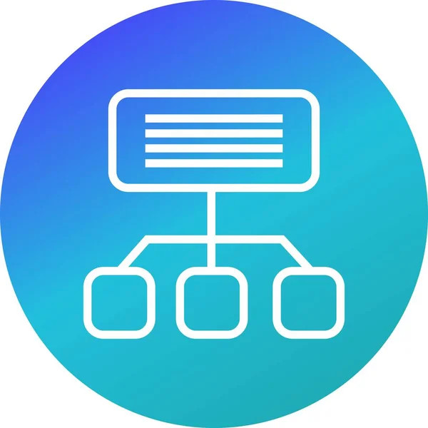 Illustratie sitemap pictogram — Stockfoto