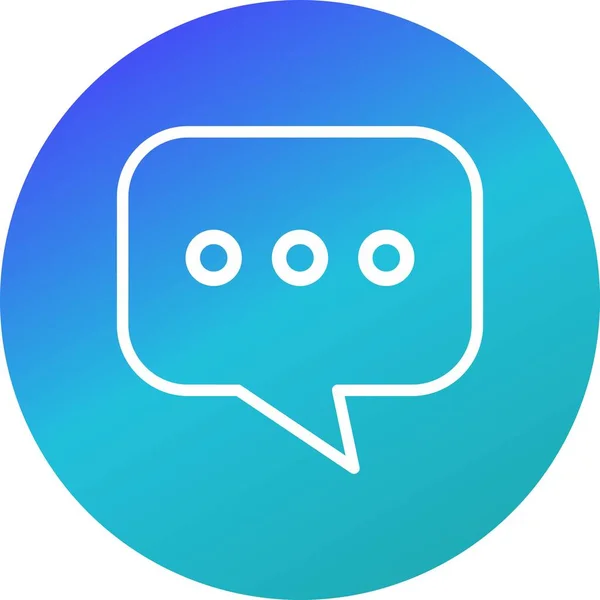 Illustration Chat Icon — Stock Photo, Image