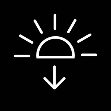 İllüstrasyon Günbatımı Simgesi