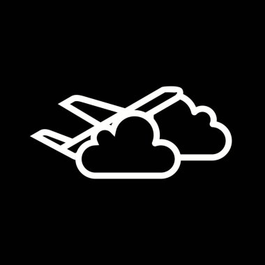 İllüstrasyon Düzlem bulut Simgesi