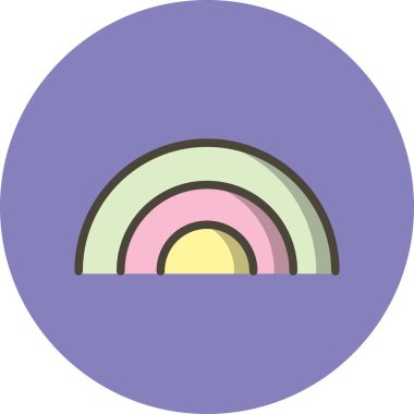 İllüstrasyon Gökkuşağı Simgesi