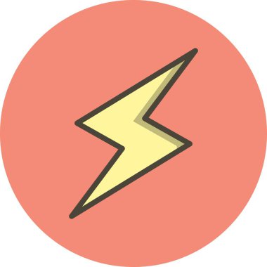 İllüstrasyon Şimşek Düğmesi Simgesi