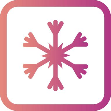 İllüstrasyon Kar Tanesi Simgesi