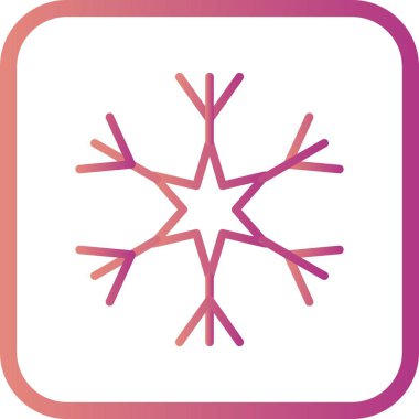 İllüstrasyon Kar Tanesi Simgesi