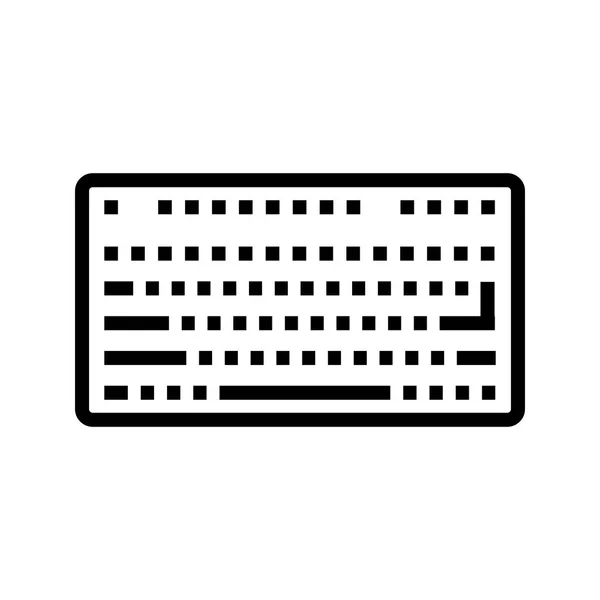 Ilustrace ikony klávesnice — Stock fotografie