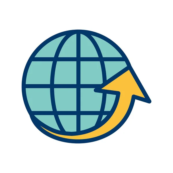 Illustration Around the World Icon — Stock Photo, Image