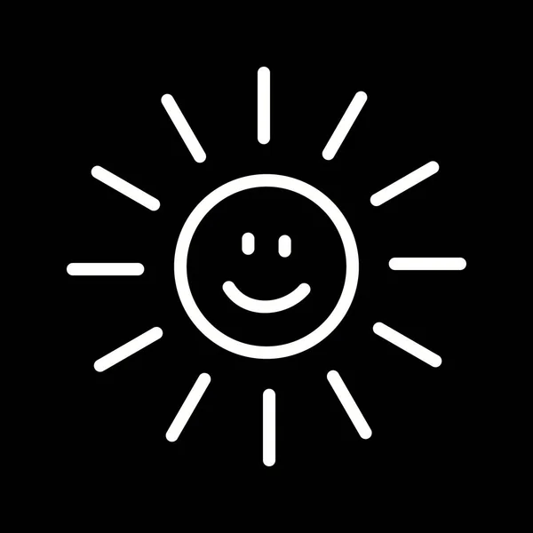 Ilustración sol sonriente Icono —  Fotos de Stock