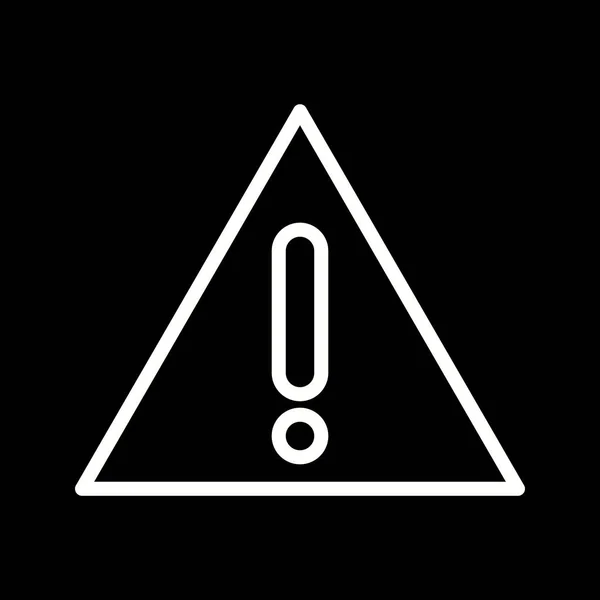 Ilustracja ostrzeżenie tablica ikona — Zdjęcie stockowe