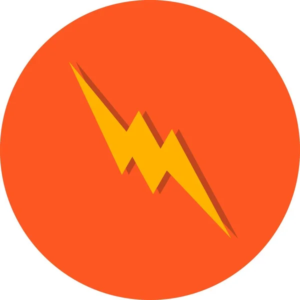 Illustration Lightning Button Icon — Stock Photo, Image