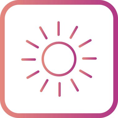 İllüstrasyon güneş simgesi