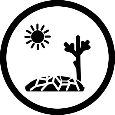 İllüstrasyon Kuraklık Simgesi
