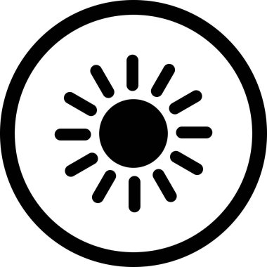 İllüstrasyon güneş simgesi