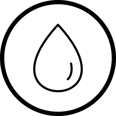 İllüstrasyon Yağmur Damlası Simgesi