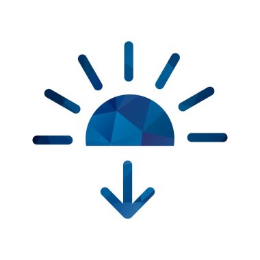 İllüstrasyon Günbatımı Simgesi