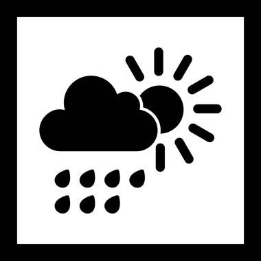 İllüstrasyon Yaz Yağmuru Simgesi