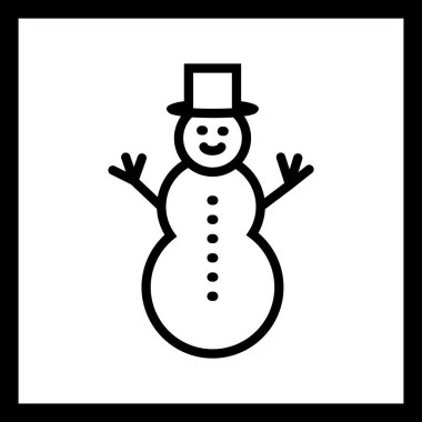 İllüstrasyon Kardan Adam Simgesi