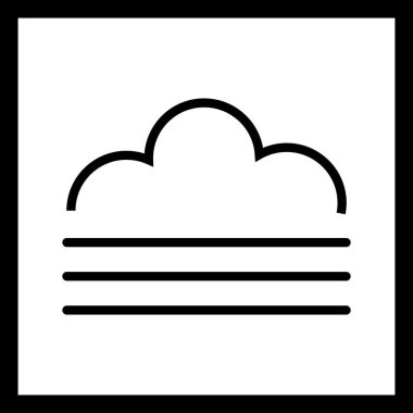 İllüstrasyon Sis Simgesi