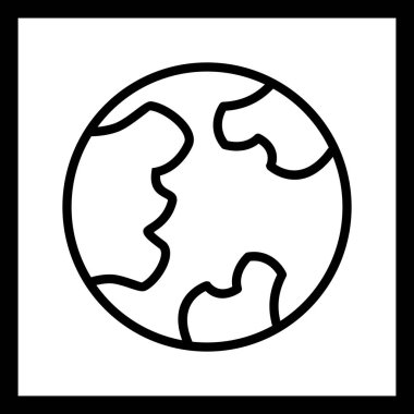 resimde planet earth simgesini