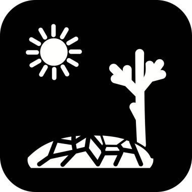 İllüstrasyon Kuraklık Simgesi