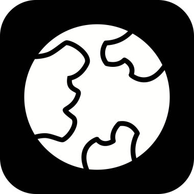 resimde planet earth simgesini