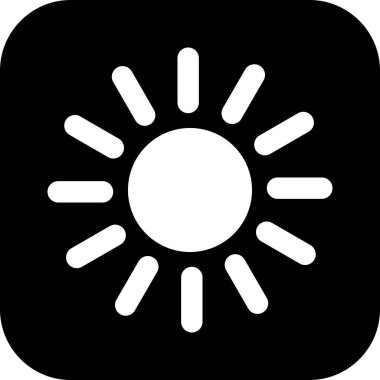 İllüstrasyon güneş simgesi