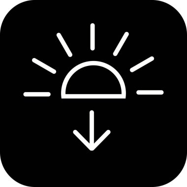 İllüstrasyon Günbatımı Simgesi