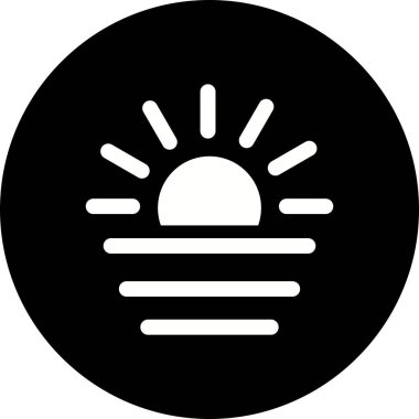 İllüstrasyon Günbatımı Simgesi