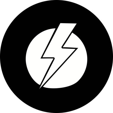İllüstrasyon Elektrik ŞokU Simgesi