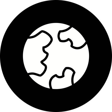 resimde planet earth simgesini