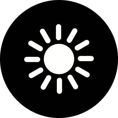 İllüstrasyon güneş simgesi