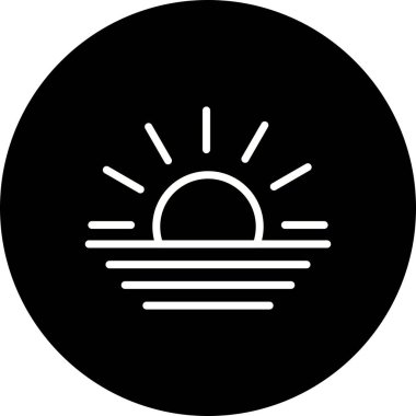 İllüstrasyon Günbatımı Simgesi