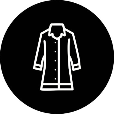 İllüstrasyon Yağmur Ceket Simgesi