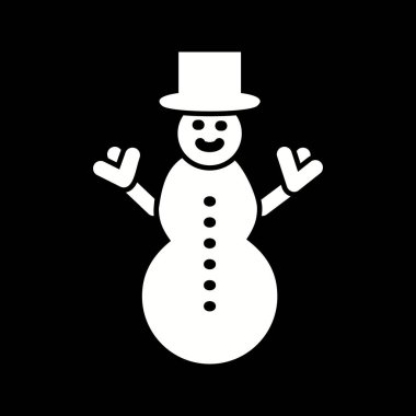 İllüstrasyon Kardan Adam Simgesi