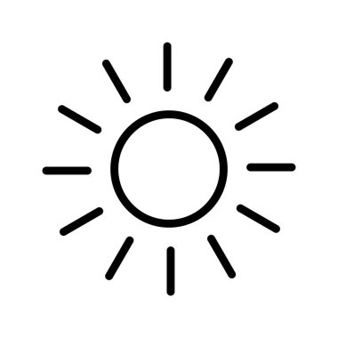 İllüstrasyon güneş simgesi