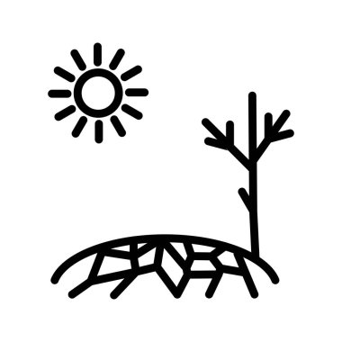 Illustartion Kuraklık Simgesi