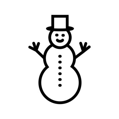 İllüstrasyon Kardan Adam Simgesi