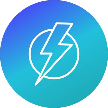 İllüstrasyon Elektrik ŞokU Simgesi
