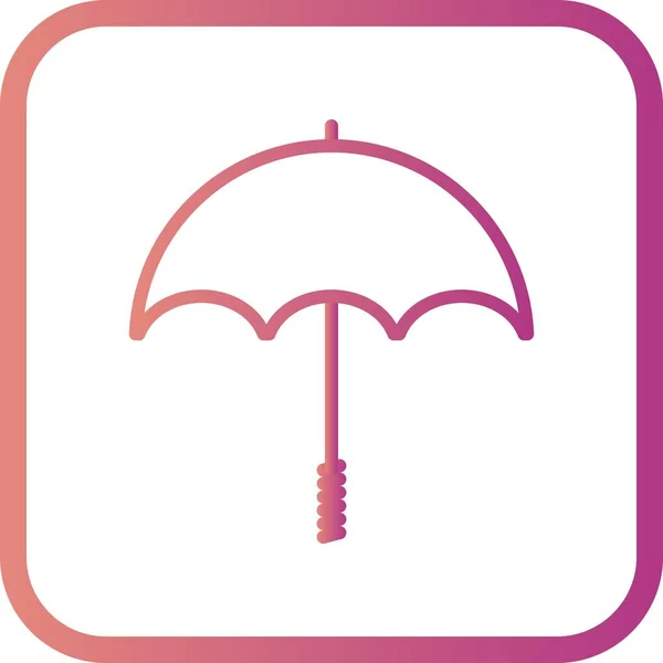Иллюстрация Umbrella Icon — стоковое фото