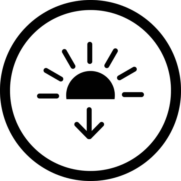 Illustration Sonnenuntergang-Symbol — Stockfoto