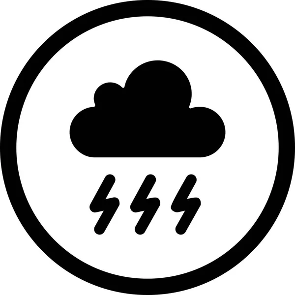 Ilustração Storm Vector Icon — Fotografia de Stock
