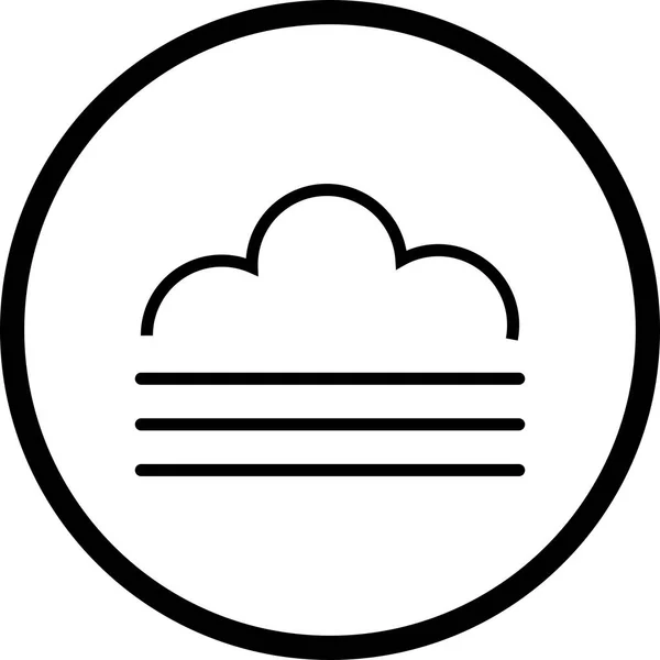 Ikona ilustracja mgła — Zdjęcie stockowe