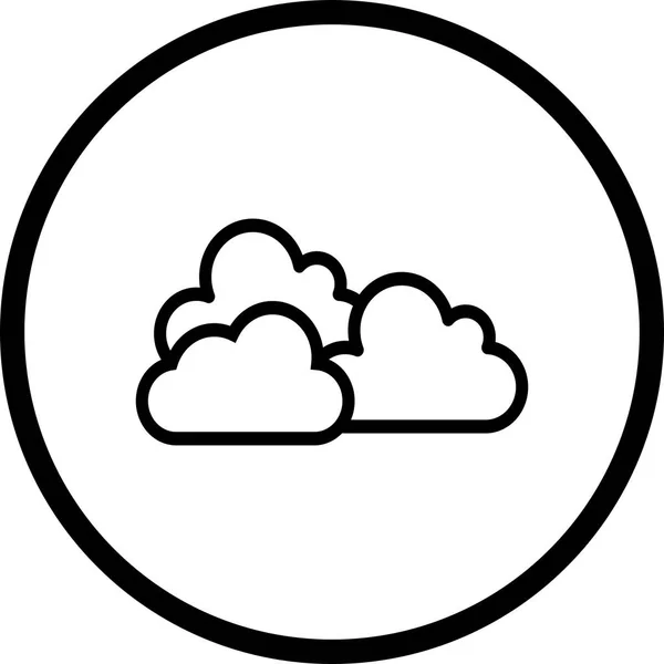 Ilustración Cloudy Icon — Foto de Stock