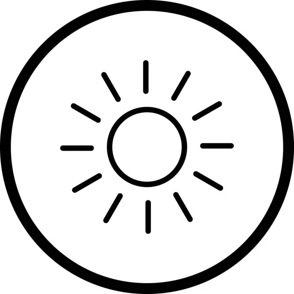 Ilustrace ikony slunce — Stock fotografie