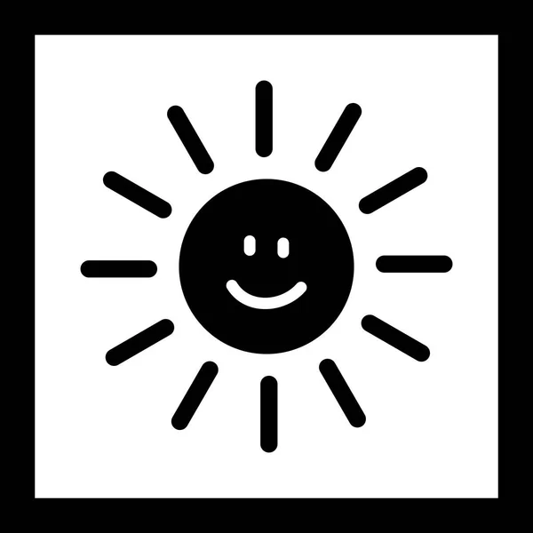 Иллюстрация солнца, улыбающаяся икона — стоковое фото