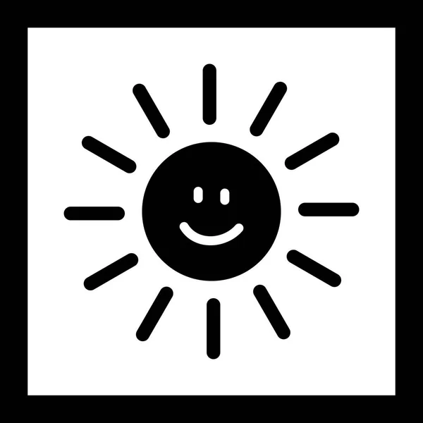 Illustrazione sole Icona sorridente — Foto Stock