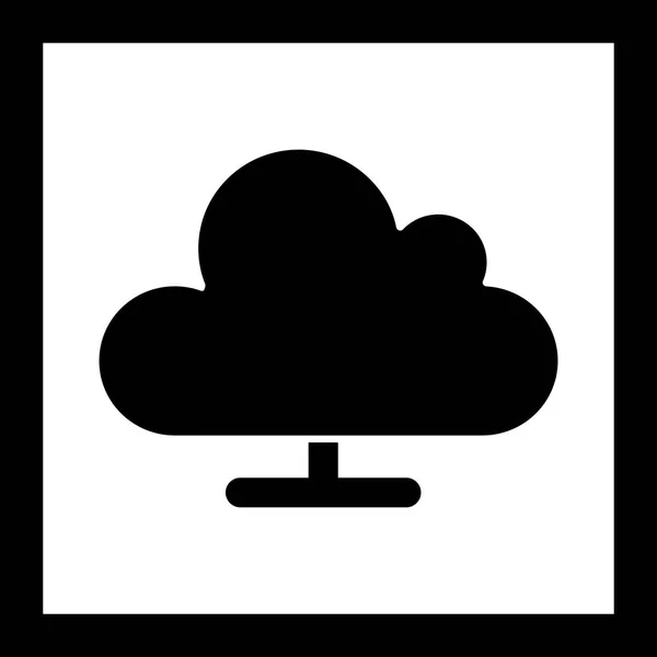 Ikona ilustracji chmura obliczeniowa — Zdjęcie stockowe