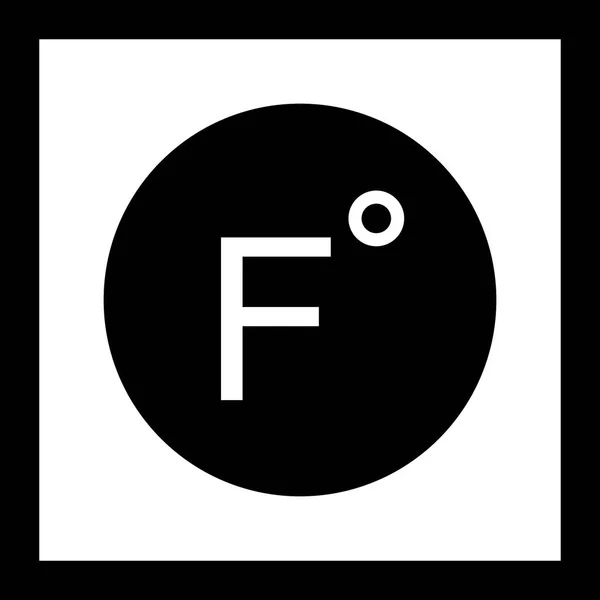 Illustration  Fahrenheit Icon — Stock Photo, Image