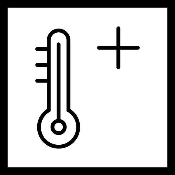 Illustration Hot Icon — Stock Photo, Image