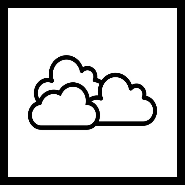 Illustration Cloudy Icon — Stock Photo, Image